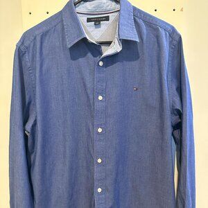 Tommy Hilfiger Long Sleeve Blue Shirt